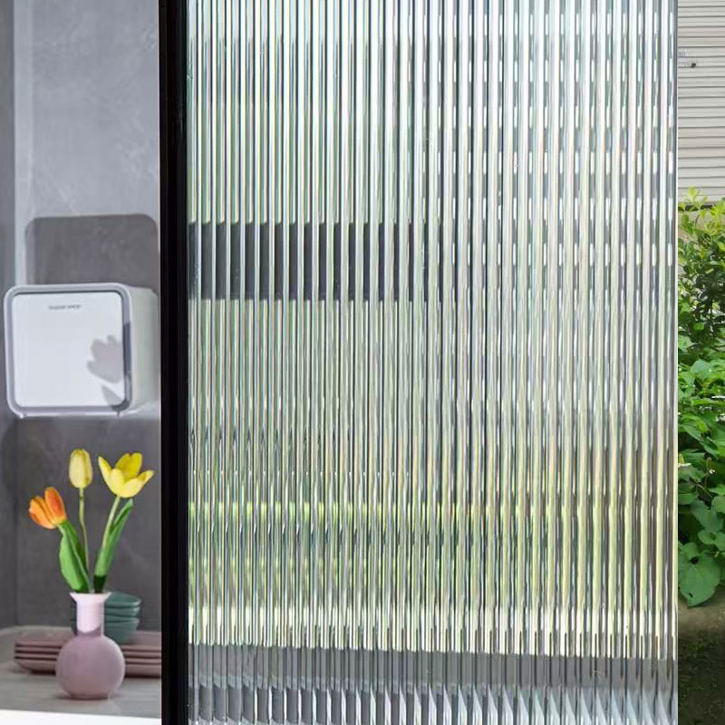 防窥卫生间条纹简约长虹膜玻璃膜