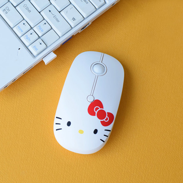 한국어 수입 HELLOKITTY 무선 자동 마우스 무선 키보드 노트북 데스크탑 컴퓨터 사무용품