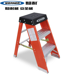 稳耐玻璃钢梯凳马凳电工绝缘折可叠房车露营平台梯子SSF02CN/6202