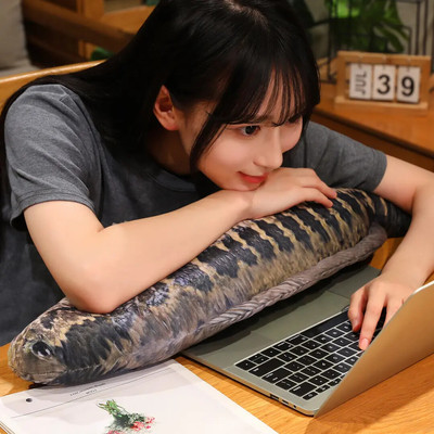 可爱仿真黑鱼毛绒玩偶抱枕女生睡觉儿童生日礼物