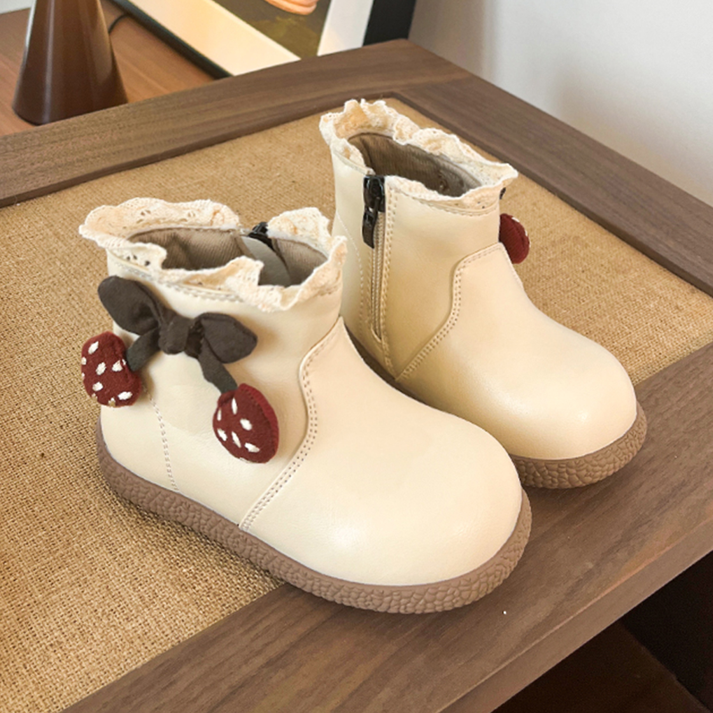 【书萌SMON】公主加绒保暖马丁靴