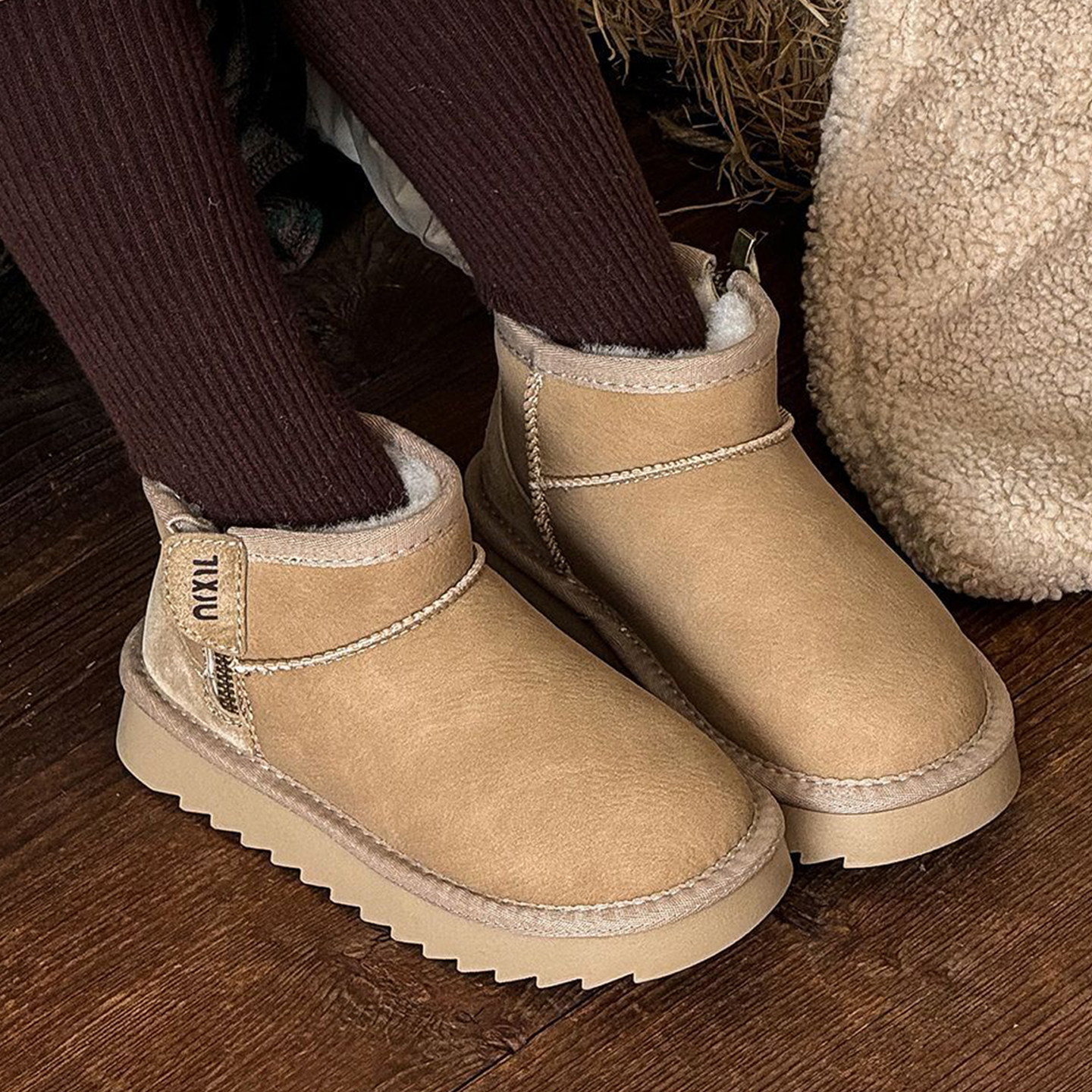 防水防滑儿童雪地靴2025新款冬加绒加厚保暖宝宝大棉鞋男女童短靴,童鞋/婴儿鞋/亲子鞋,雪地靴,淘宝优惠券,粉丝福利购,淘宝优惠卷