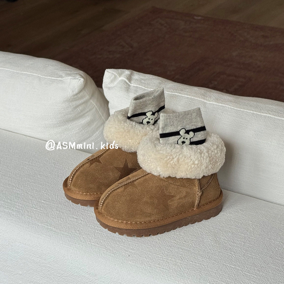 羊毛保暖2025儿童雪地靴男女童大棉鞋冬季加绒加厚东北宝宝短靴子,童鞋/婴儿鞋/亲子鞋,雪地靴,淘宝优惠券,粉丝福利购,淘宝优惠卷