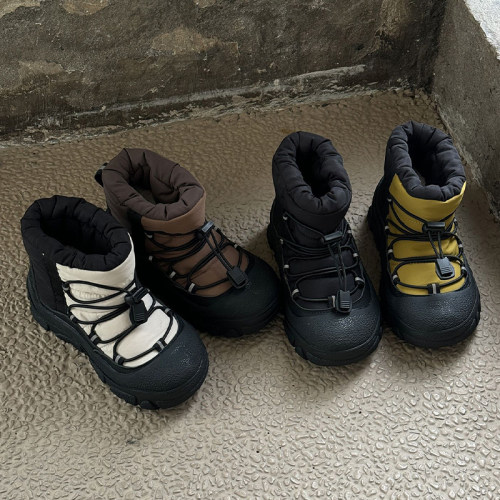 艾尚萌正品户外防水儿童雪地棉靴