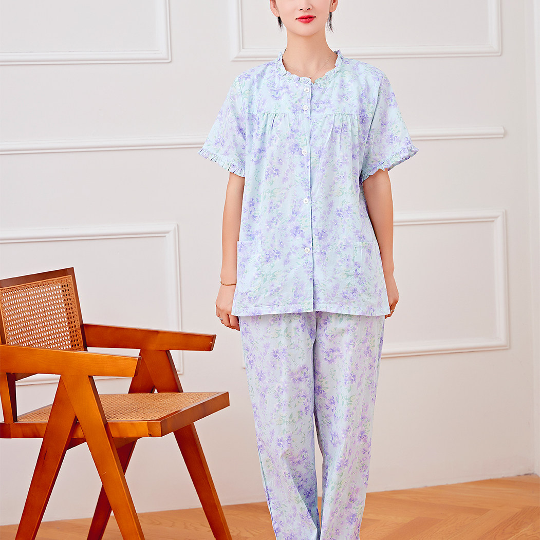 轻盈梭织家居服棉花堡女柔软亲肤