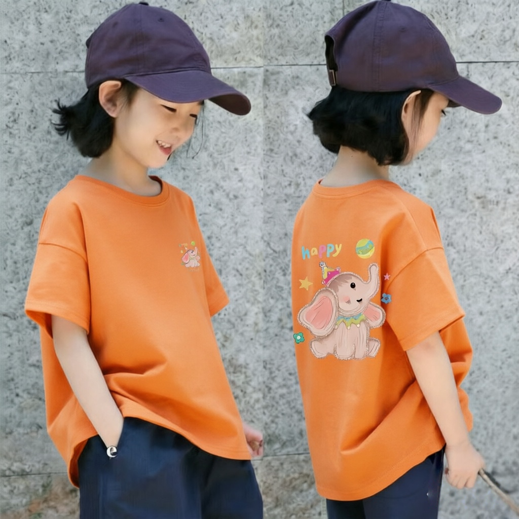 女童纯棉短袖t恤夏季新款圆领中小儿童韩版小众女宝宝清凉T恤上衣