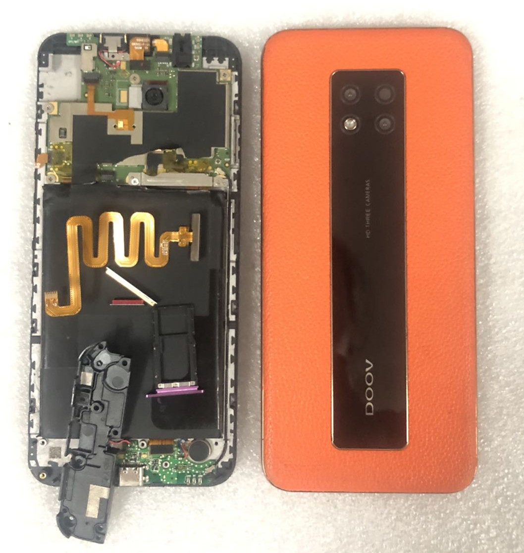 朵唯202018主板m30rs电池20210101后盖充电小板开机排线指纹卡托