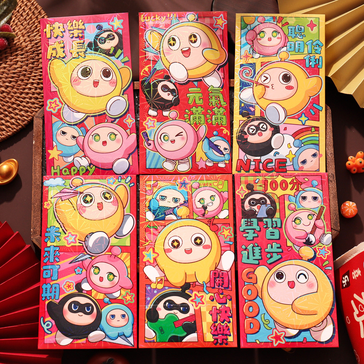 马年卡通蛋仔千元红包2026新款炫彩可爱阿奇天天儿童新年压岁包,节庆用品/礼品,红包/利是封,淘宝优惠券,粉丝福利购,淘宝优惠卷