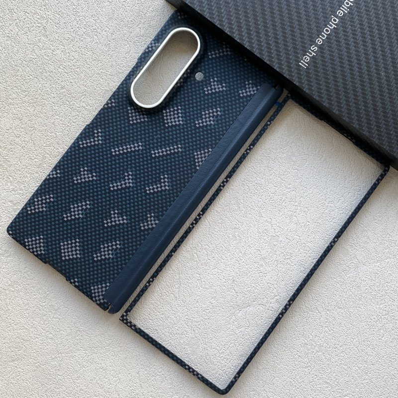 适用新款三星w26凯夫拉手机壳磁吸全包fold7折叠屏碳纤维中轴保护套超薄防摔正品芳纶防滑磨砂简约潮牌硬壳