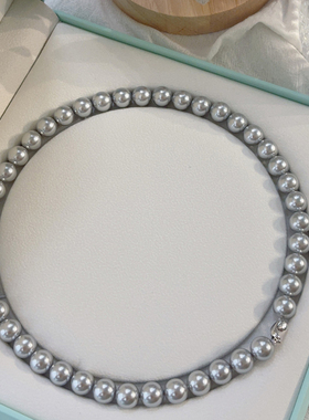 倪妮同款925银真多麻珍珠项链女