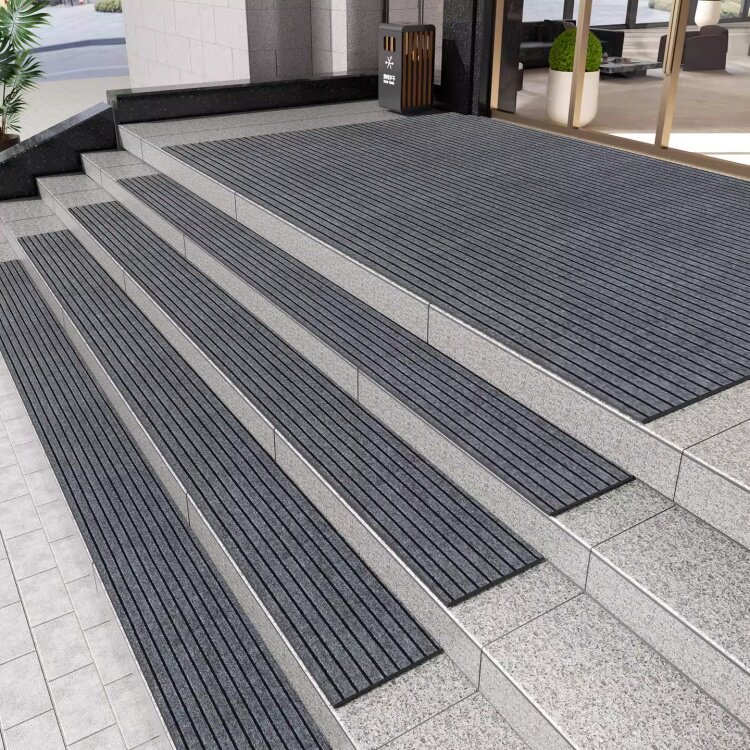 室外自粘带胶瓷砖台阶楼梯垫银行酒店进门口长条防滑地毯地垫门垫