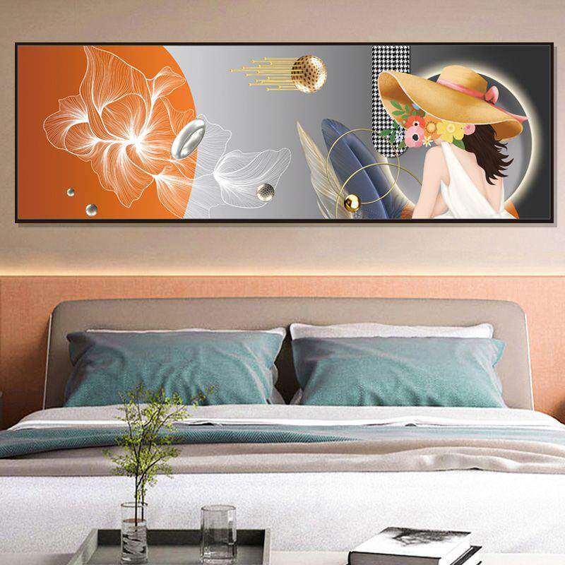 3D立体床头自贴装饰画房间酒店宾馆客厅沙发背景墙贴纸主卧自粘画