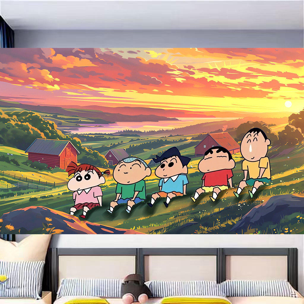 2026爆款蜡笔小新壁纸画