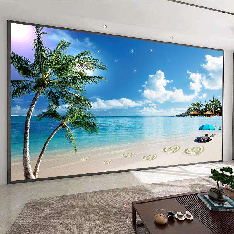 大海风景自贴画墙面壁画