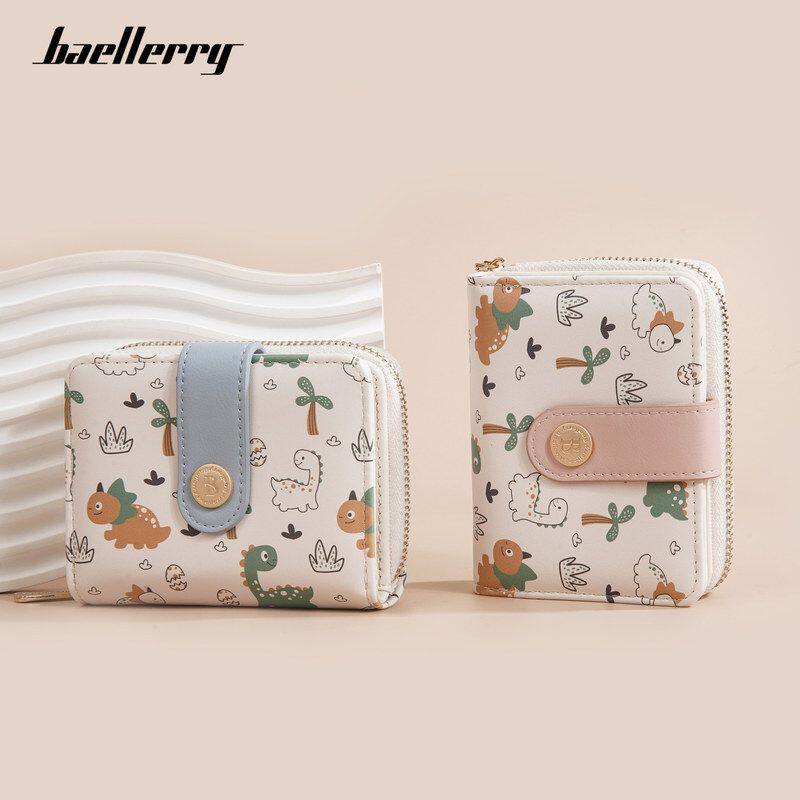 2024小熊印花女士短款ins风钱包高级感baellerry零钱包钱夹wallet
