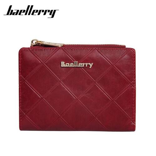 2024钱包女士ins高级感女baellerry短款多卡位拉链袋零钱包wallet