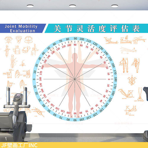 关节灵活度评估墙纸诊室运动康复