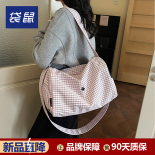 袋鼠干湿分离游泳包带鞋仓大容量女 2026新款女士 运动健身斜挎包