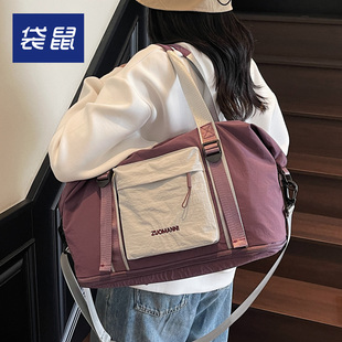 袋鼠旅行袋轻便手提女生高颜值行李包短途出行大容量结实耐用