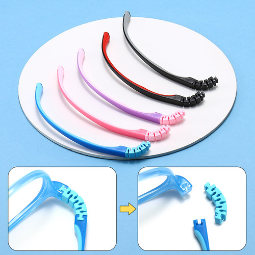 卡扣式一对通用防滑套脚套眼镜腿