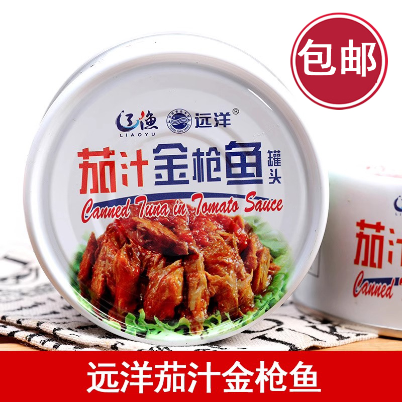 大连特产远洋食品茄汁金枪鱼罐头
