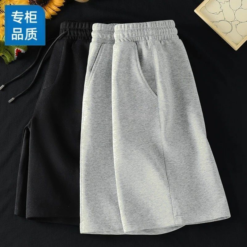 短裤男夏季大裤叉胖子潮流宽松大码五分沙滩裤男士速干休闲运动裤