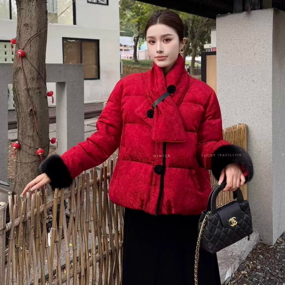 新中式国风高级感羽绒服女冬新款小个子洋气显瘦高档轻奢短款外套