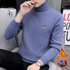 Men's Lapel sweater Korean fashion new autumn and winter fashion brand Hong Kong Style knitwear men's wear