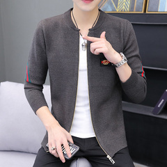 Sweater coat new Korean fashion casual wear thin cardigan men's autumn jacket knitwear