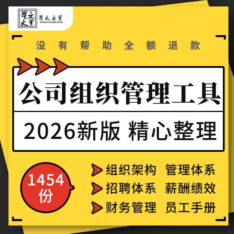 企业公司组织架构管理招聘薪酬绩效培训体系财务管理员工手册资料