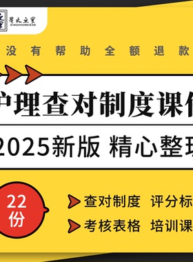 医院卫生院护理查对交接班制度流程图评分标准考核表培训ppt课件