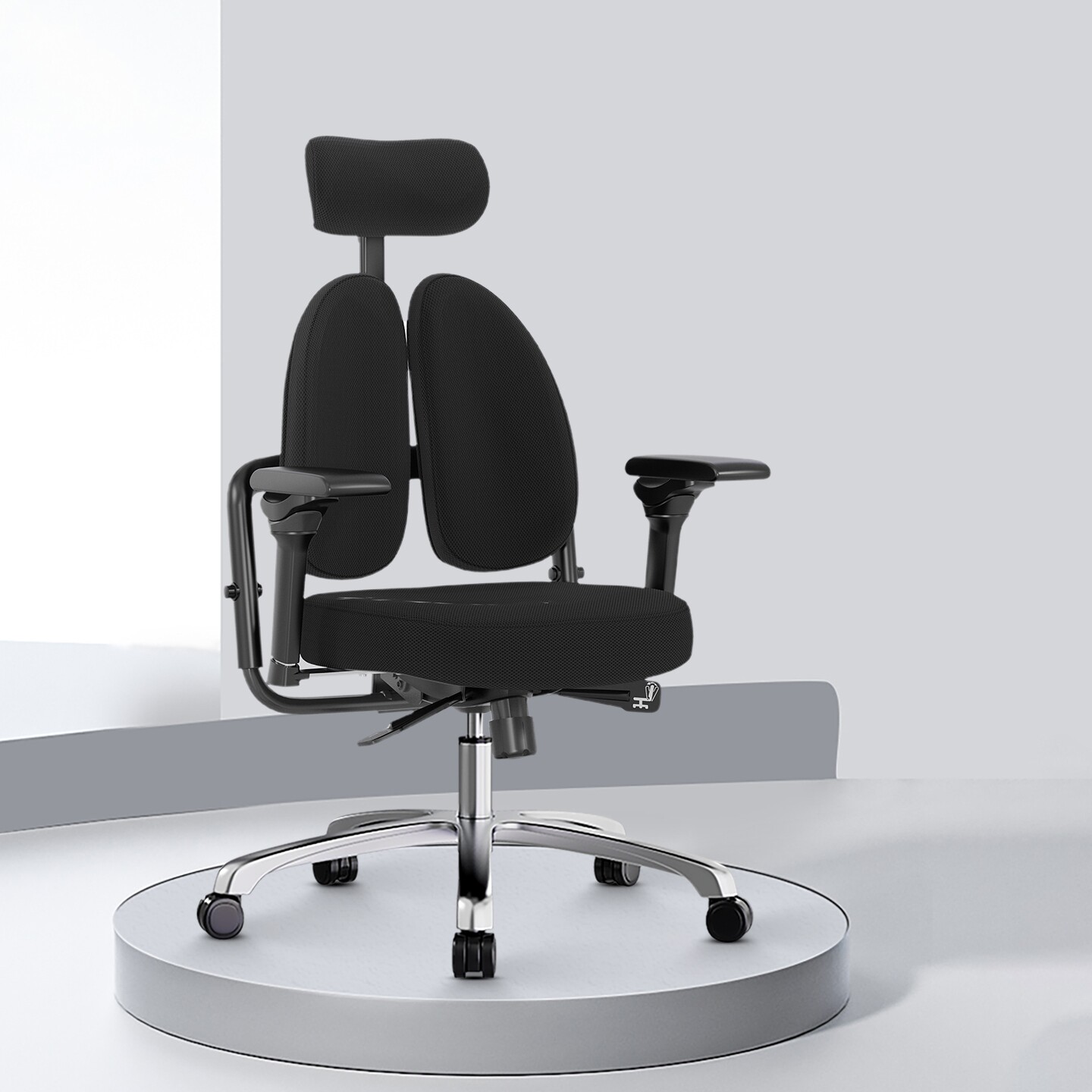 普格瑞司人体工学舒适久坐老板椅