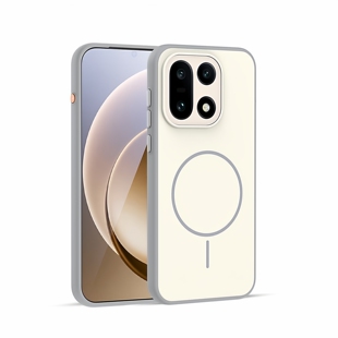 适用一加15手机壳1 简约磨砂软胶色盾 15外壳内置磁吸无线充电高级感防摔超薄防指纹时尚