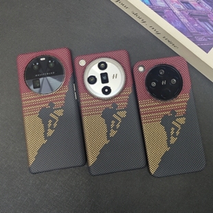 适用oppofindx8手机壳findx8pro火山口攀登者x7ultra碳纤维纹findx6pro超薄凯夫拉半包findx8S+硬壳防摔芳纶