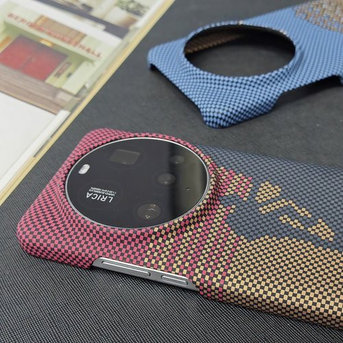 小米15ultra手机壳大孔碳纤维纹