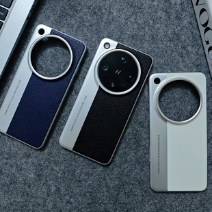 适用OPPOfindx8ultra手机壳findx8pro相机款荔枝皮findX8S+大孔金属镜头圈全包防摔轻薄素皮纹高端保护套商务