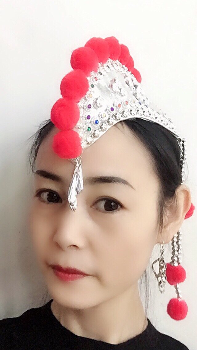 彝族帽子精品银色鸡冠帽公鸡帽烟盒舞少数民族头饰厂家直销
