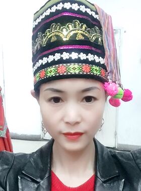 彩云南民族服装花腰傣哈尼族景颇族侗族瑶族头饰少数民族帽子
