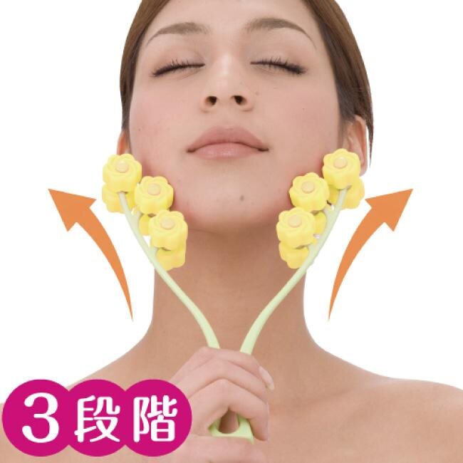 日本瘦脸神器v脸面部提拉紧致脸部滚轮按摩仪器瘦咬肌双下巴男女