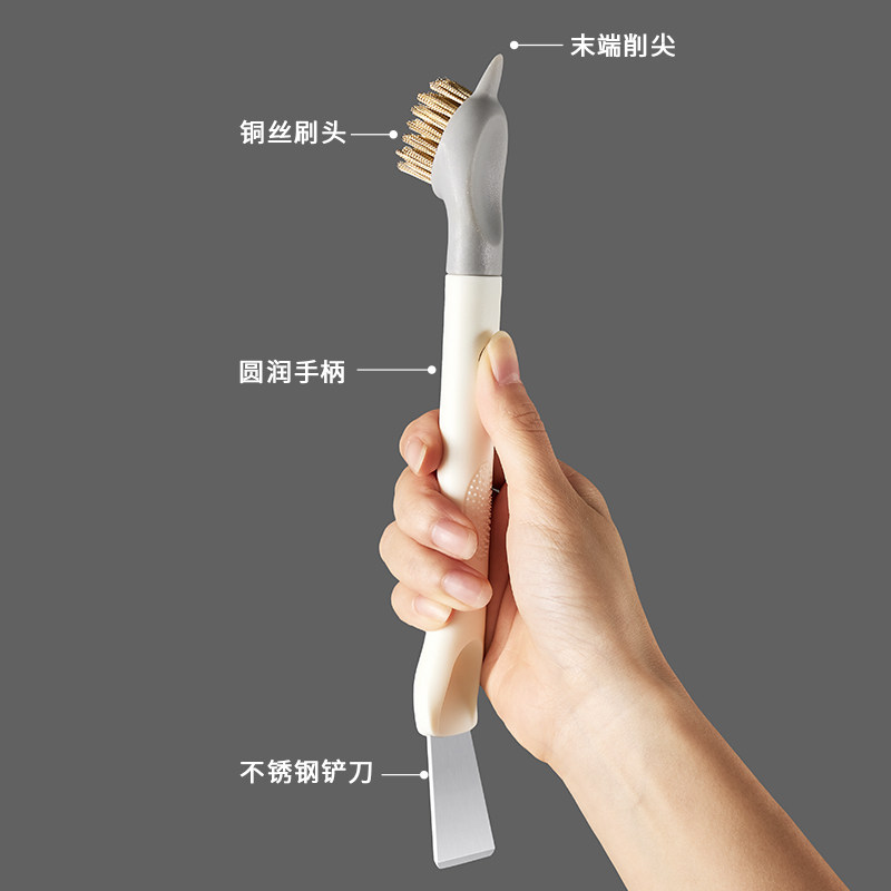 三合一厨房煤气灶多功能清洁刷灶台油烟机缝隙刷燃气灶刷子除油污