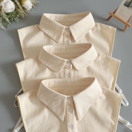 秋冬百搭纯棉厚假领子