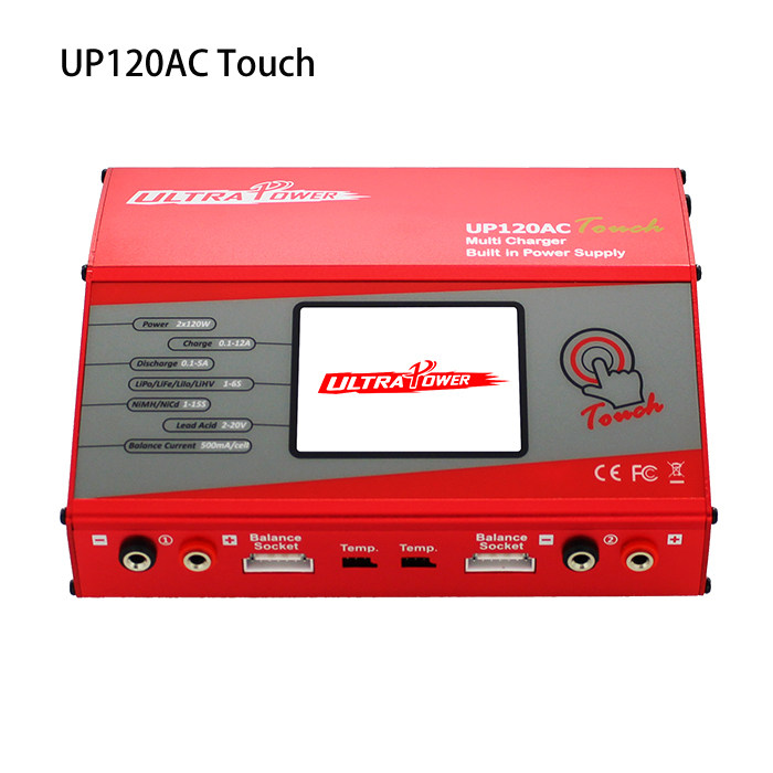 翔翼飞腾UP120AC Touch无人机航模车模直升机双路锂电平衡充电器