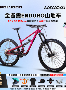 POLYGON Collosus N9 进口软尾山地车Enduro铝合金车架碟刹2025款
