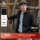 张晚意明星同款 Hazzys哈吉斯纯色外套男休闲通勤简约挺括夹克