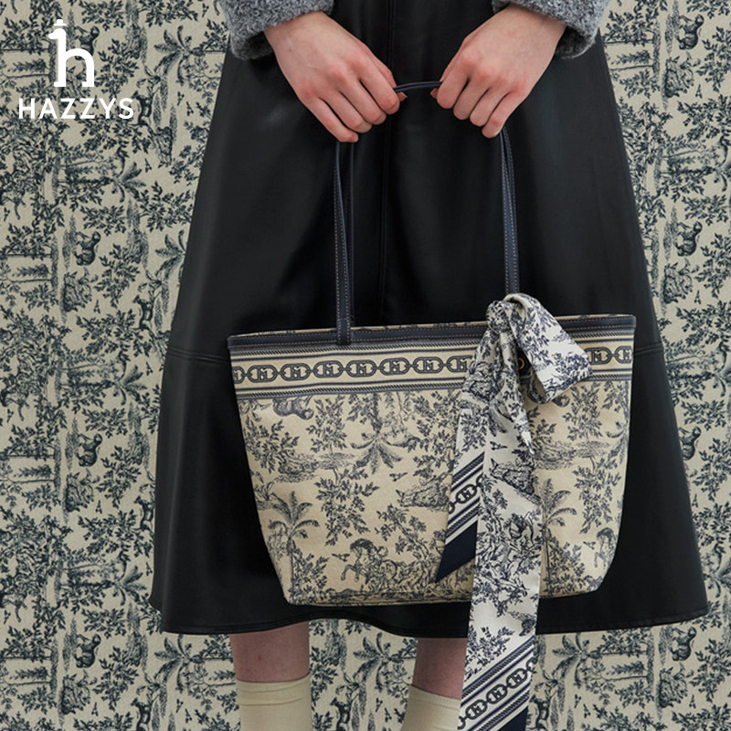 Hazzys哈吉斯托特包女时尚休闲英伦风简约潮流单肩包通勤手提包包,箱包皮具/热销女包/男包,托特包,淘宝优惠券,粉丝福利购,淘宝优惠卷