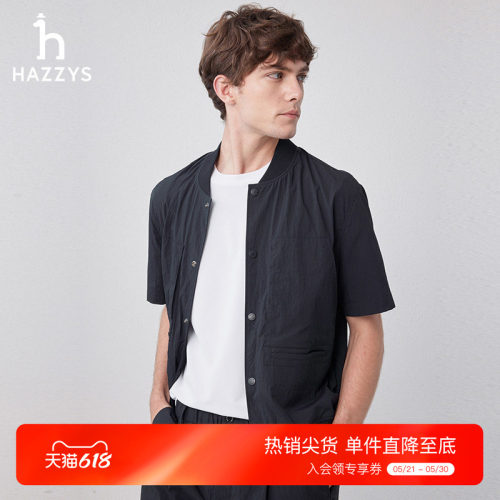 hazzys棒球领夏季夹克衫