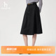 A字裙 中长款 Hazzys哈吉斯纯色显瘦半身裙女春夏季 休闲通勤时尚