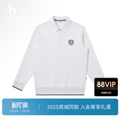 长袖 新款 Hazzys哈吉斯翻领半拉链卫衣男2026春季 T恤 商场同款