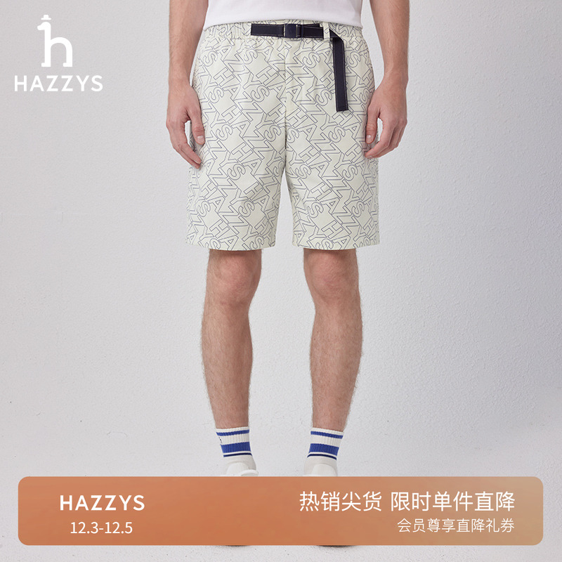 hazzys宽松休闲运动短裤
