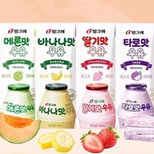 临期特价 韩国宾格瑞板栗味香芋味牛奶饮料200ml 学生休闲早餐饮品